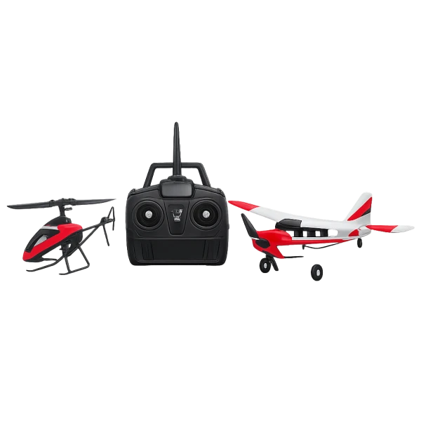 RC-helikopterit ja lentokoneet