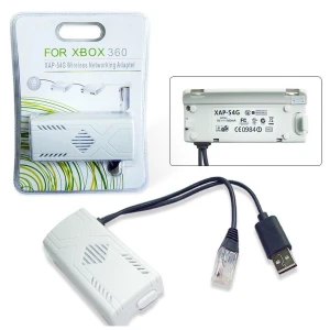 Xbox 360 -yhteensopiva langaton verkkosovitin vakaaseen WiFi-yhteyteen