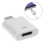 8-nastainen Lightning-naaras - Micro USB -uros -adapteri Applelle ja Androidille