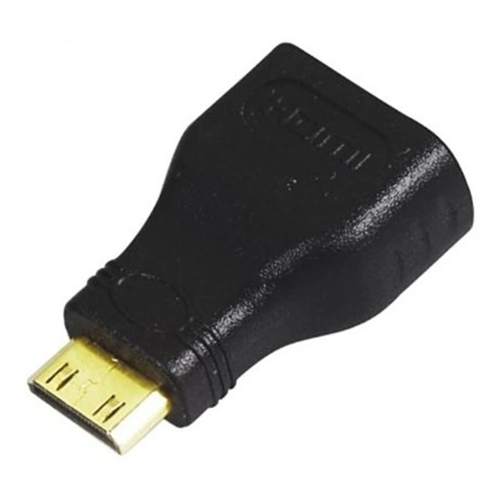 Mini HDMI uros - HDMI naaras -sovitin video- ja ääniliitäntään
