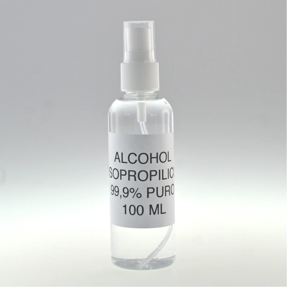 Isopropyylialkoholi 100 ml suihkepullossa puhdistukseen ja desinfiointiin