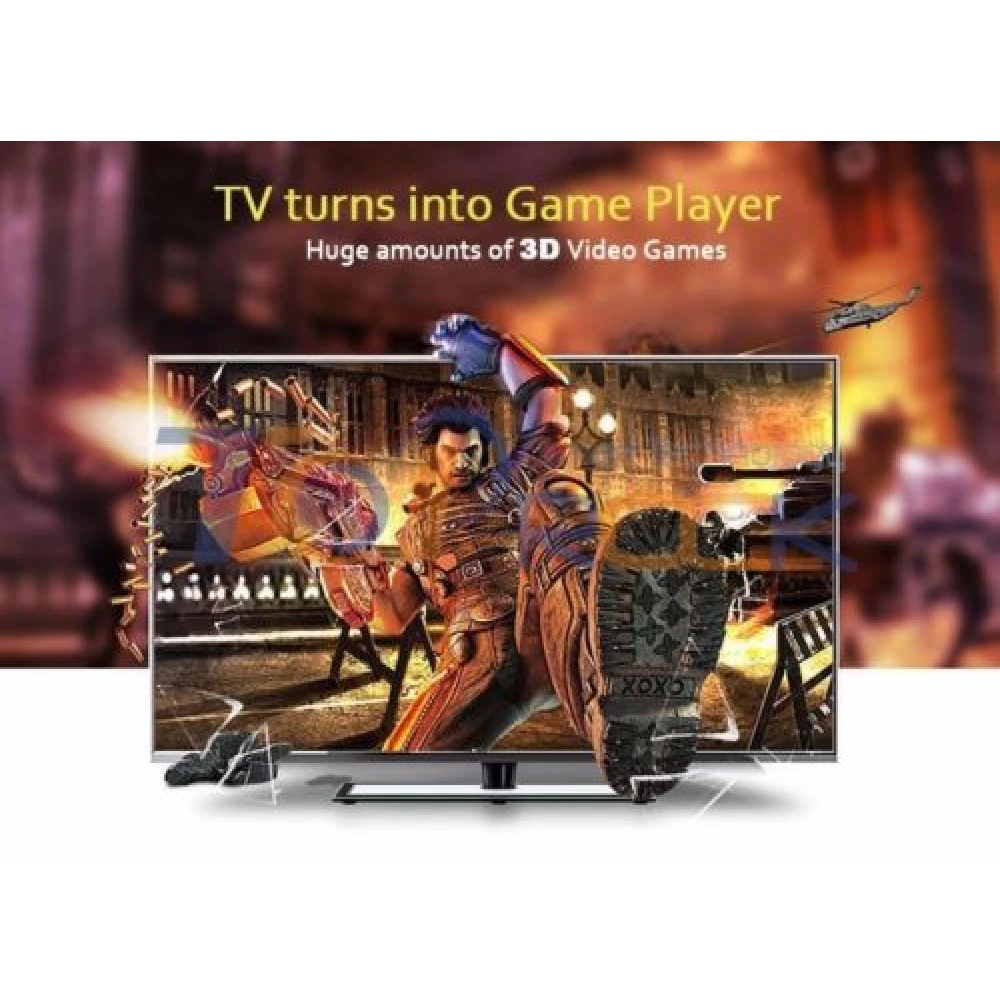 Imagen del paquete completo del Android TV Box 4K M8S con accesorios