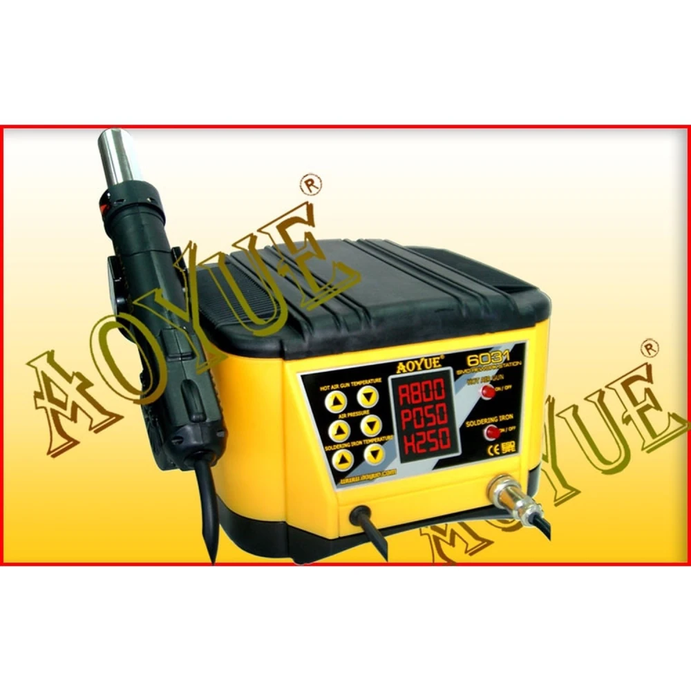 Aoyue 6031 Sirocco Series ammattimainen 2-in-1 korjausasema