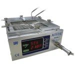 Aoyue 853a++ esilämmityslaite digitaalisella ohjauksella ja säädettävällä tuella