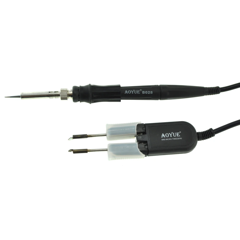 Accesorios incluidos con la estación Aoyue 951 SMD micro pinzas
