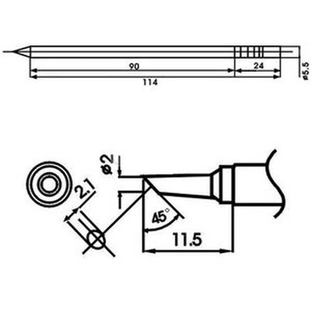Aoyue LF-2BC juotoskärki vastuksella ammattijuottamiseen