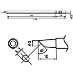 Aoyue LF-3BC juotoskärki vastuksella juotosasemiin