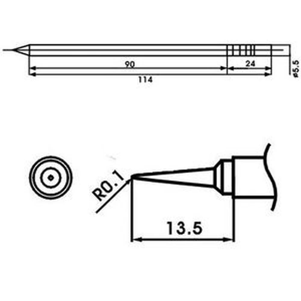 Aoyue LF-LI juotoskolvin kärki vastuksella - alkuperäinen