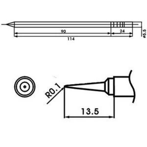 Aoyue LF-LI juotoskolvin kärki vastuksella - alkuperäinen