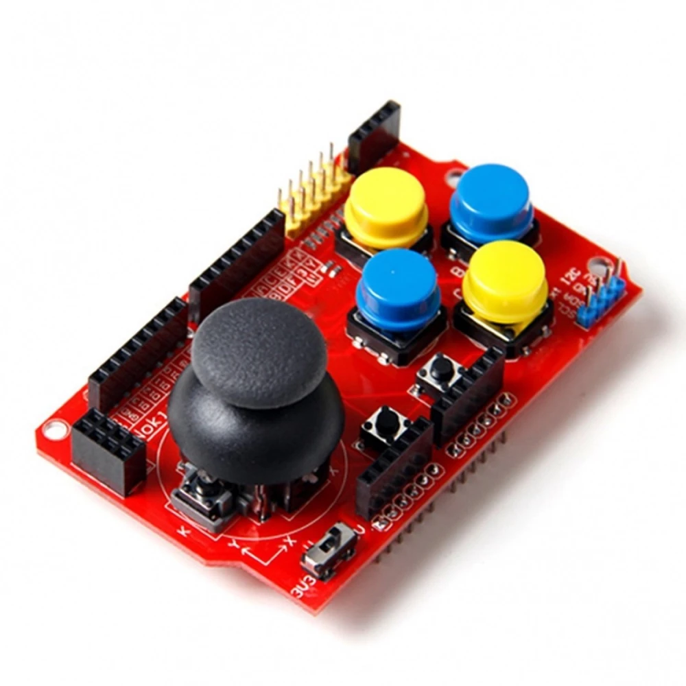 Arduino Joystick Shield - joystick-kortti Arduino Uno ja Mega
