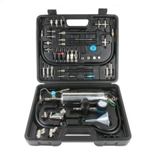 AUTOOL C100 polttoainesuuttimien puhdistin bensiinille adaptereilla