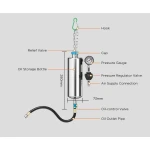 AUTOOL C100 polttoainesuuttimien puhdistin bensiinille adaptereilla