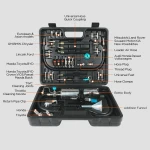 AUTOOL C100 polttoainesuuttimien puhdistin bensiinille adaptereilla
