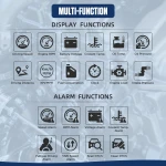 Medidor digital Autool X60 con funciones de diagnóstico OBD-II