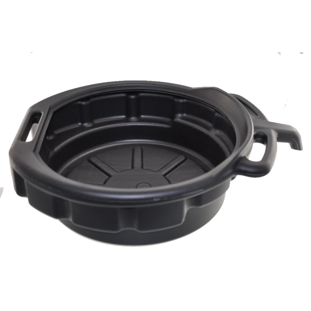 Bandeja recogedora de aceite 10 litros negra con asas y boquilla para vaciado