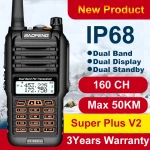 Baofeng UV9R Plus pitkän kantaman radiopuhelin, 160 kanavaa VHF/UHF