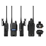 Radio bidireccional Baofeng UV9R Plus con pantalla dual y teclado retroiluminado