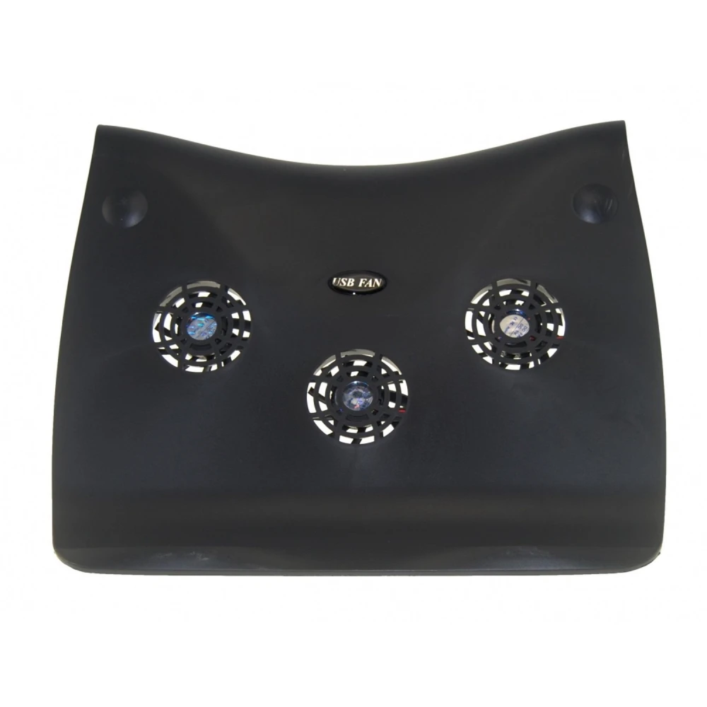 Base refrigeración portátil Mod-500 con hub USB 4 puertos vista lateral