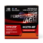 Moottoripyörän akku AGM 12V 6Ah OUTDO HCZ7D-MF - Yhteensopiva Yuasa YTZ7S-BS / GTZ7S / ETZ7S