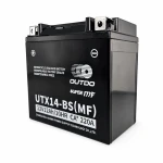 Moottoripyörän akku AGM 12V 12Ah OUTDO UTX14-BS(MF) - Yhteensopiva Yuasa YTX14-BS / GTX14-BS / ETX14-BS