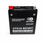 Moottoripyörän akku AGM 12V 14Ah OUTDO UTX16-BS(MF) - Yhteensopiva Yuasa YTX16-BS / GTX16-BS / ETX16-BS / 16-B