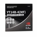 Moottoripyörän akku AGM 12V 12Ah OUTDO YT14B-4(MF) - Yhteensopiva Yuasa YT14B-BS / GT14B-BS / GT14B-4 / ETZ14B-BS / ET14B-4