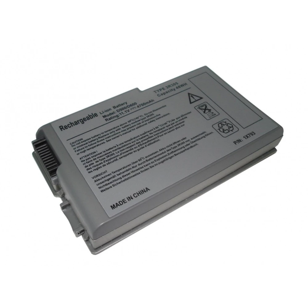 Dell D500 akku 4400mAh, yhteensopiva D600 ja 600m