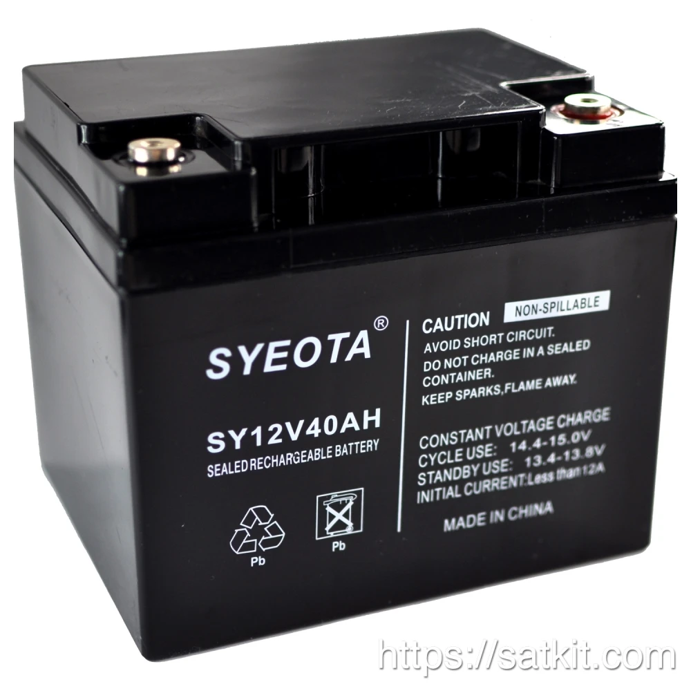 Tehokas ladattava suljettu lyijyakku 12V 40Ah Sy40-12