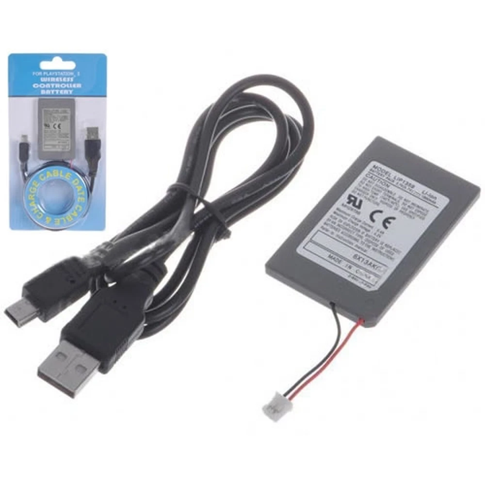 PS3-ohjaimen ladattava akku 1800mAh USB-latauskaapelilla PlayStation 3:lle