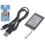 PS3-ohjaimen ladattava akku 1800mAh USB-latauskaapelilla PlayStation 3:lle