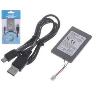 PS3-ohjaimen ladattava akku 1800mAh USB-latauskaapelilla PlayStation 3:lle