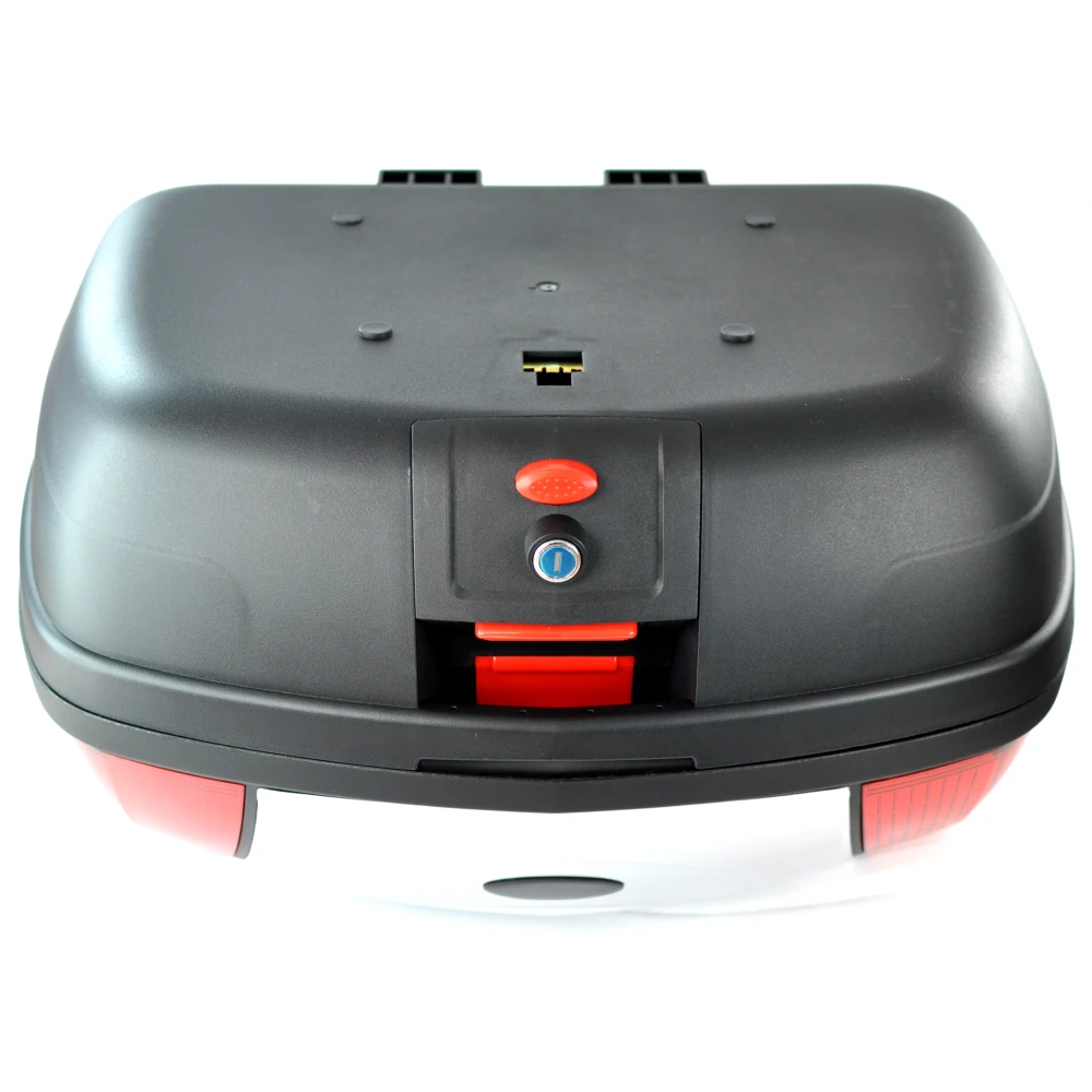 46 litran yleismallinen hopea moottoripyörän takalaukku lukolla