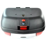 46 litran yleismallinen hopea moottoripyörän takalaukku lukolla