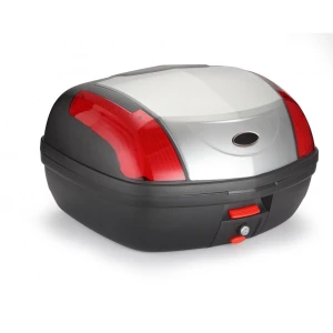 46 litran yleismallinen hopea moottoripyörän takalaukku lukolla