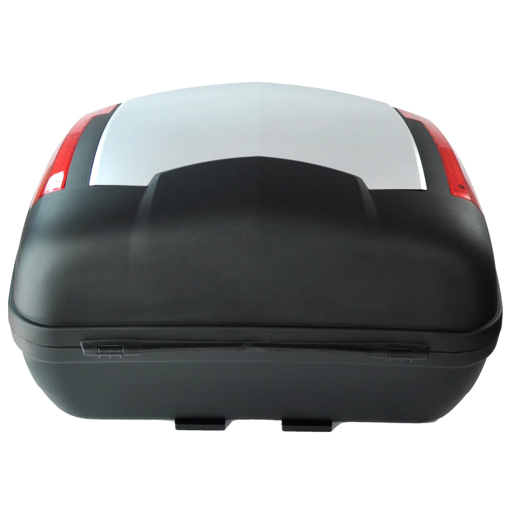 46 litran yleismallinen hopea moottoripyörän takalaukku lukolla