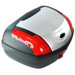 46 litran yleismallinen hopea moottoripyörän takalaukku lukolla