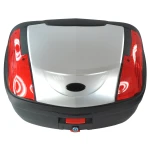 46 litran yleismallinen hopea moottoripyörän takalaukku lukolla