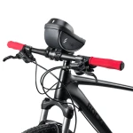 Pyörän puhelinteline laukku kosketusnäytöllä ja aurinkolipalla 0.5L