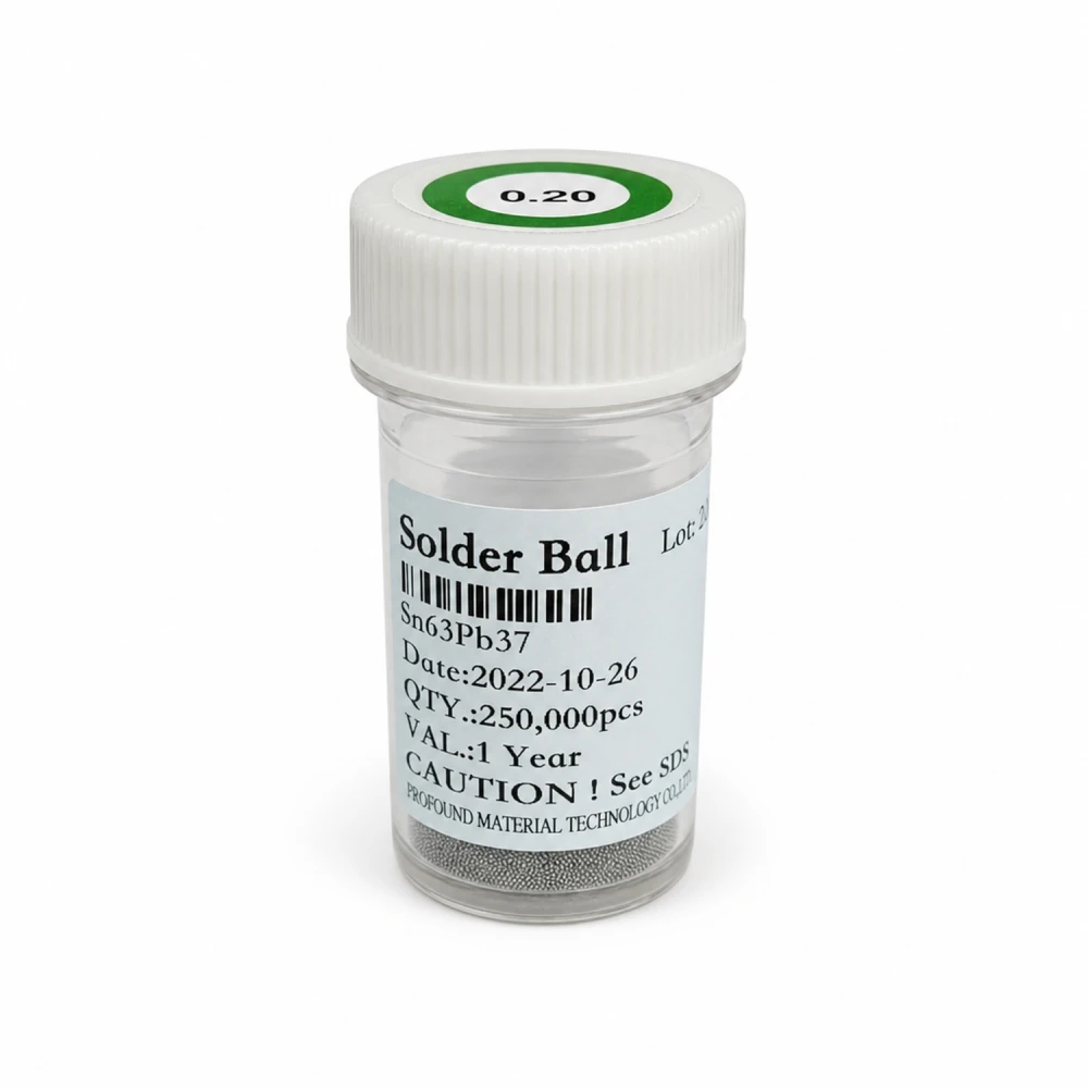 Tölkki lyijyllisiä BGA-juotospalloja 0,20mm 250.000 kpl