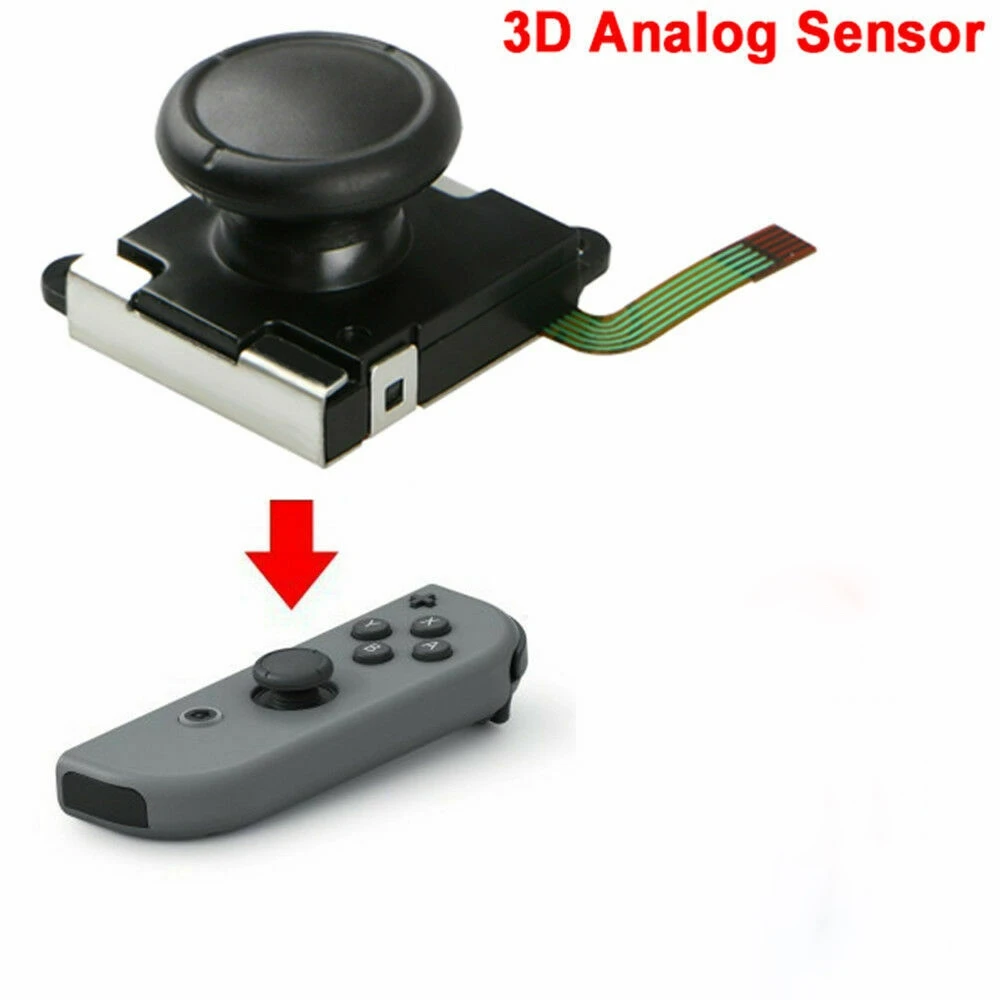 Botón de repuesto 3D para mando Joy-Con Nintendo Switch en color negro