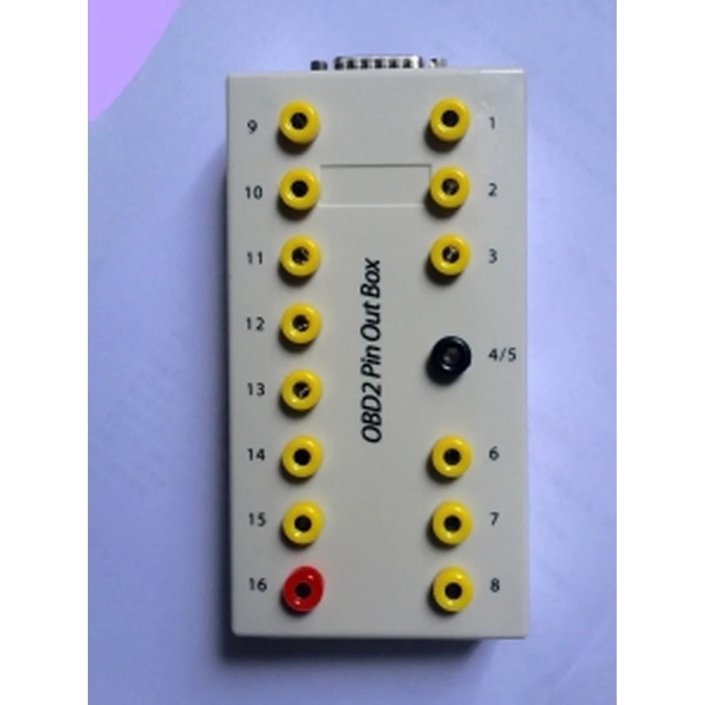 OBD2 breakout box diagnostiikkaan ja pinout-testeihin