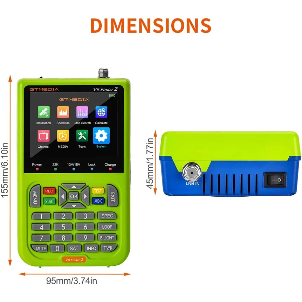 Freesat V8 Finder satelliittimittari HD DVB-S/S2