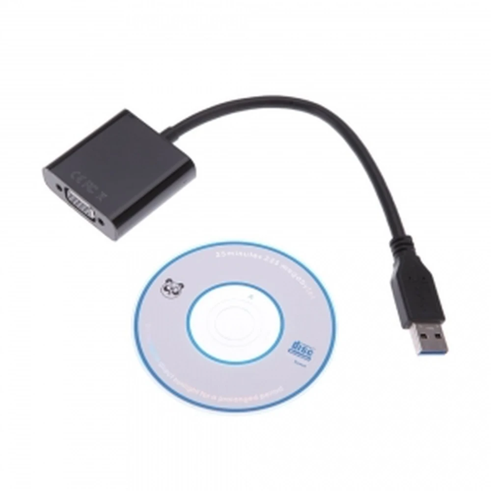 USB 3.0 - VGA -muunninkaapeli näytölle 1080p - satkit