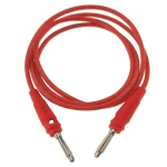 Cable rojo de prueba banana macho a macho 4mm 14AWG Amass