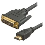 HDMI-DVI-kaapeli 24 pin ja 1.8 m Dual Link PS3:lle