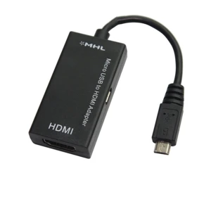 satkit MHL microUSB–HDMI-kaapeli puhelimen liittämiseen TV:hen äänen ja kuvan kanssa