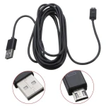 3 m micro-USB-kaapeli PS4- ja Xbox One -ohjaimelle