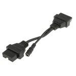 OBD1–OBD2-kaapeli Mitsubishi- ja Hyundai-autoihin - 12Pin–16Pin adapteri