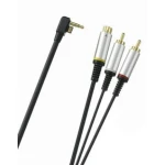 S-Video-kaapeli PSP 2000 Slim, 24K-kultaliittimet TV:lle