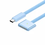 USB-C – MagSafe 3 140W -kaapeli MacBook Pro ja Air -laitteille – 2 m punottu, Sky Blue